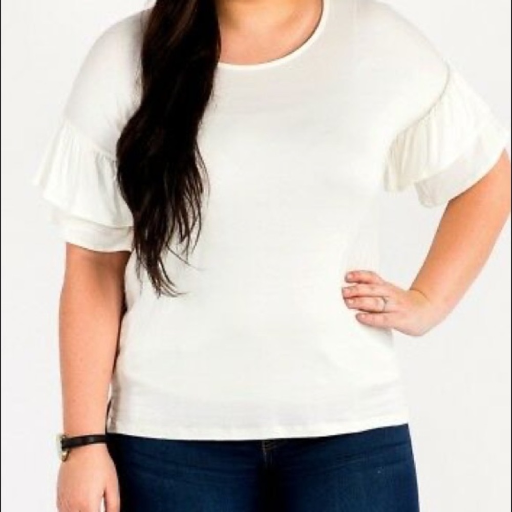 Agnes & Dora Frill Sleeve Top
